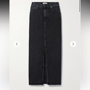 AGOLDE NET SUSTAIN Leif organic denim maxi skirt